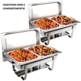 Chafing dish 2 compartiment
