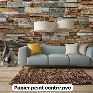 Papier peint contre pvc