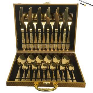 Mallette cuillère dorée 24pcs