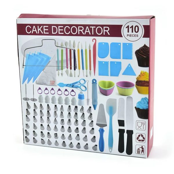 Ensemble décoration gâteau 110pcs