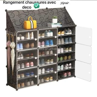 Rangement de chaussures 36 paires