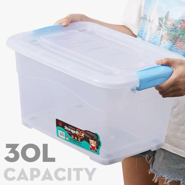 Bac de rangement plastique 30l