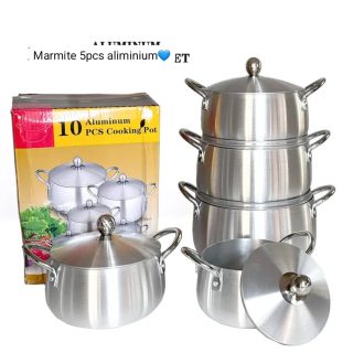 Marmite 5pcs en aluminium