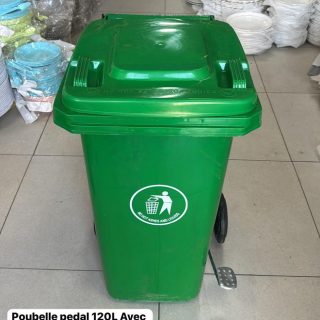 Poubelle à pédale 120 litres