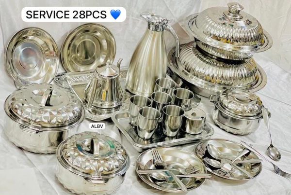Services  inox 28pcs