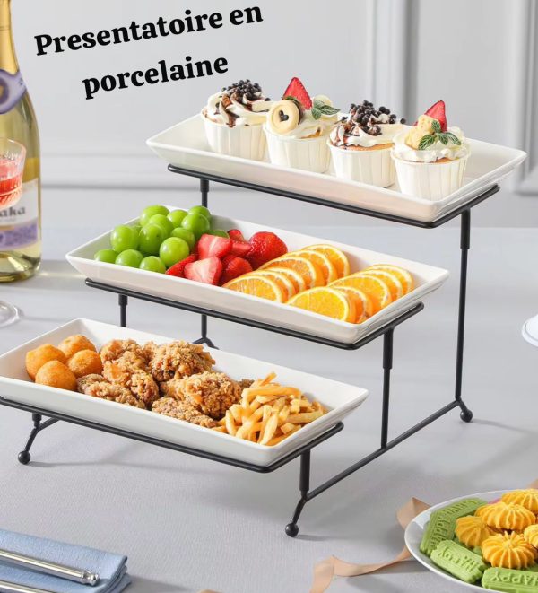 Présentoir en porcelaine