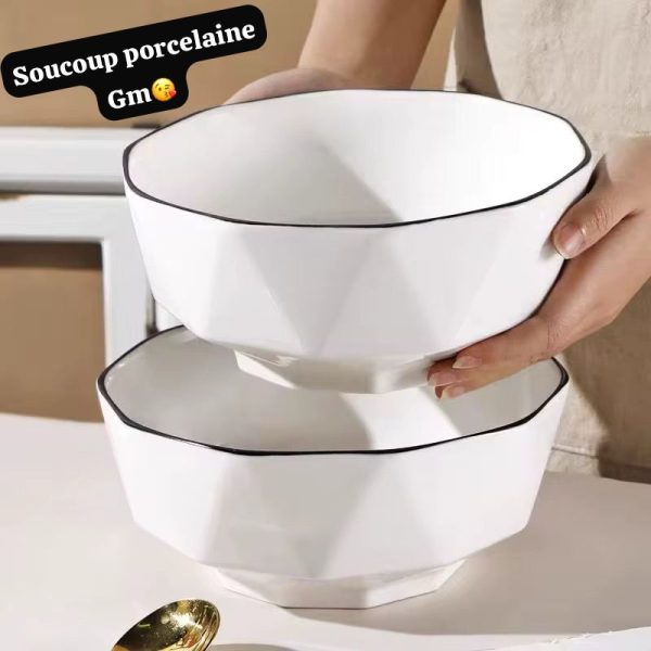 Soucoup en porcelaine 6pcs