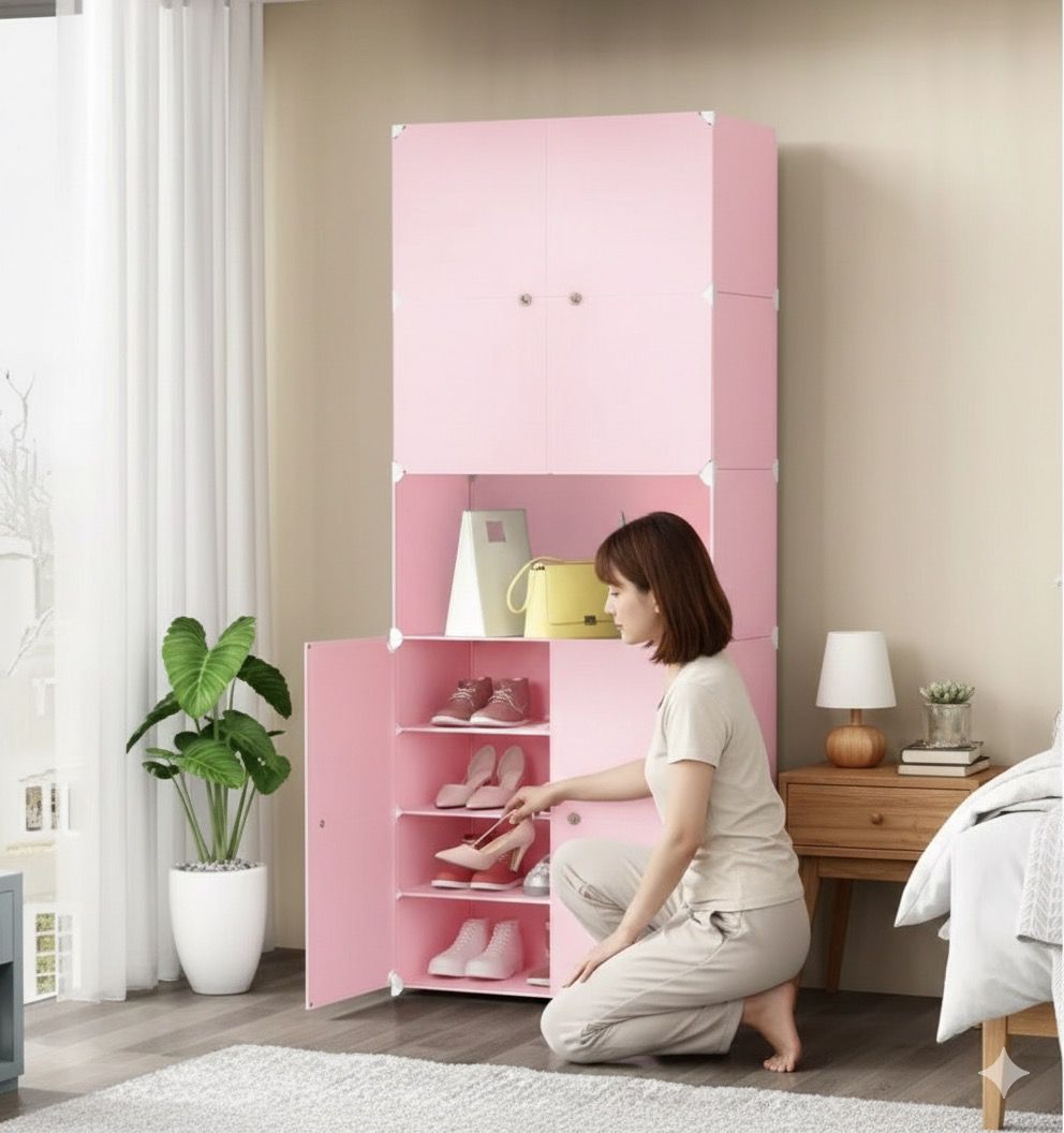 Armoire de rangement en plastique