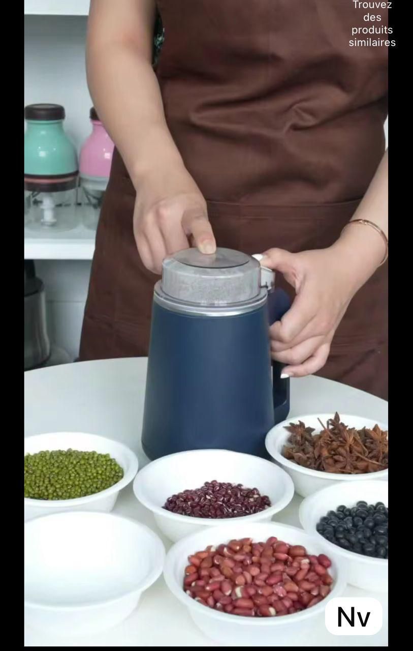 Moulin Électrique Multifonction – Machine à Moudre Grains & Épices – Broyeur Puissant – Bol Grande Capacité – Usage Domestiqu – Image 3