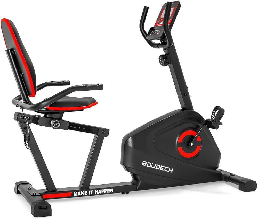 Vélo d'appartement horizontal à résistance magnétique réglable – Image 2