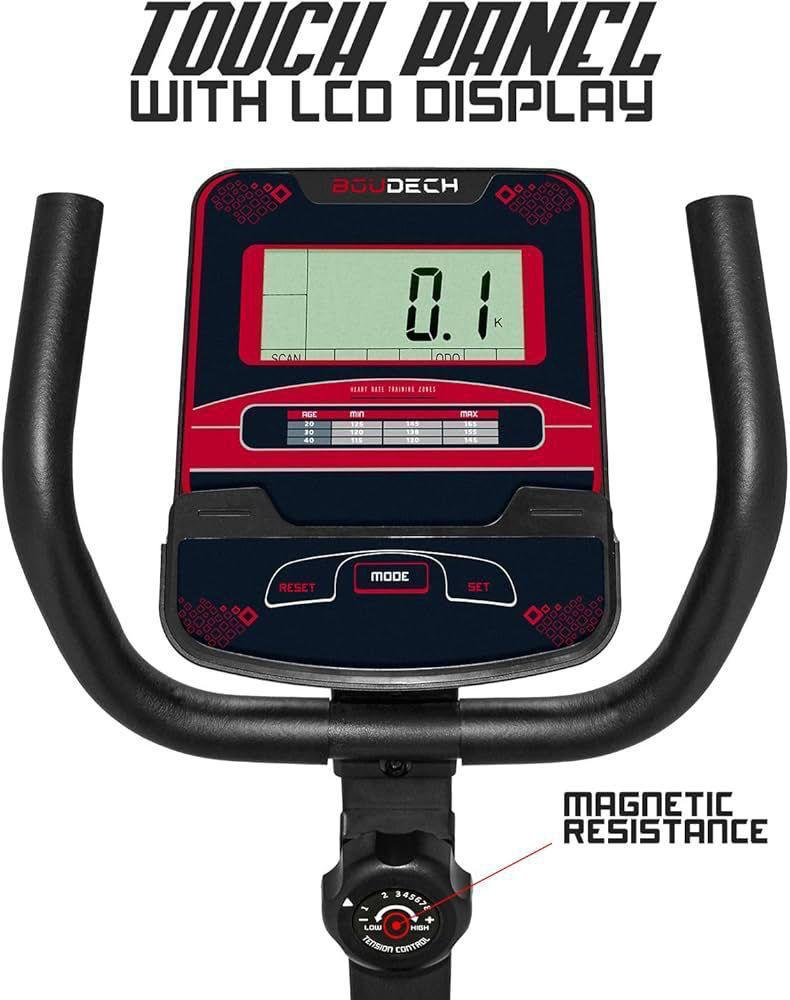 Vélo d'appartement horizontal à résistance magnétique réglable – Image 3