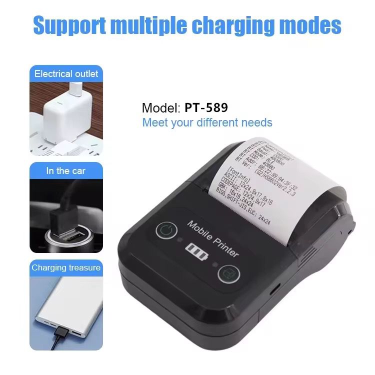 mini impression d'étiquettes autocollante thermale connecté mobile