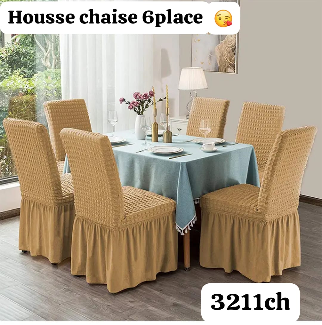 Housses chaises 6 places